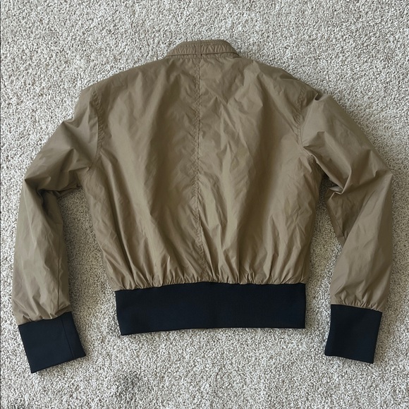 Members Only Khaki Bomber Jacket with Black Accents - Picture 5 of 6